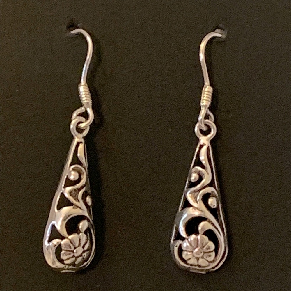 Sterling Silver Boho/Western Style Earrings